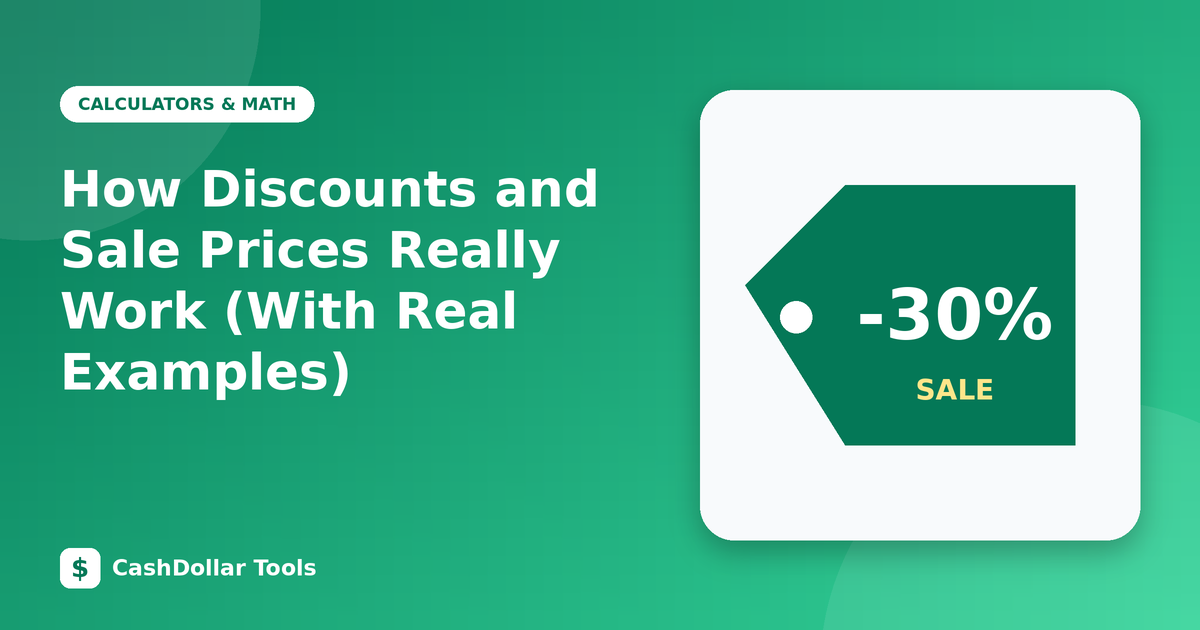 How Discounts and Sale Prices Really Work (With Real Examples)