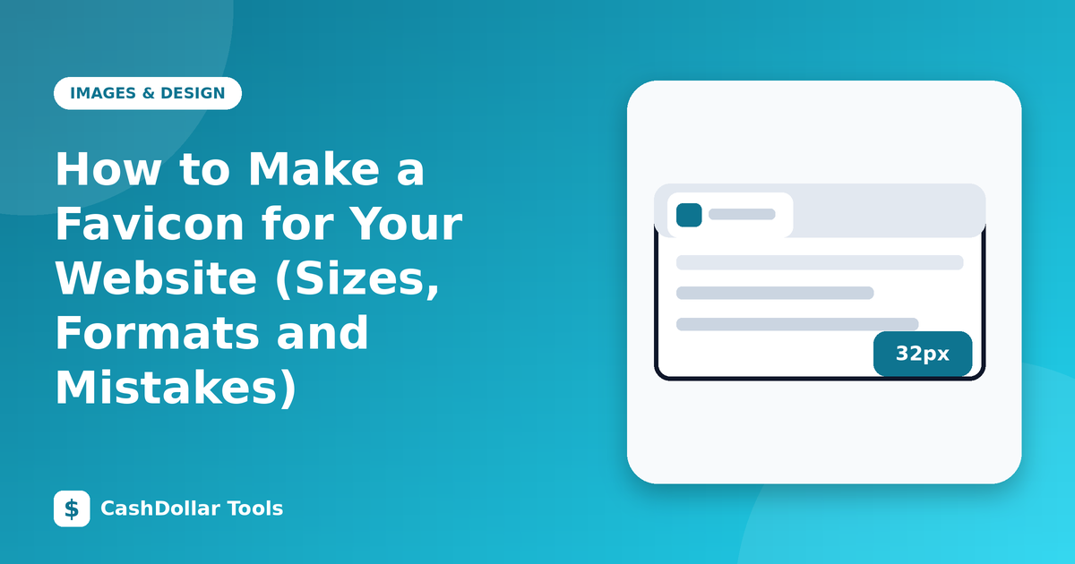 How to Make a Favicon for Your Website (Sizes, Formats and Mistakes)