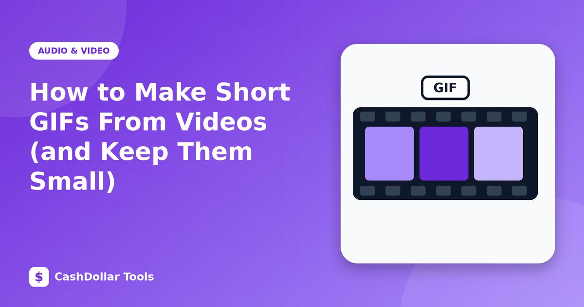 How to Make Short GIFs From Videos (and Keep Them Small)