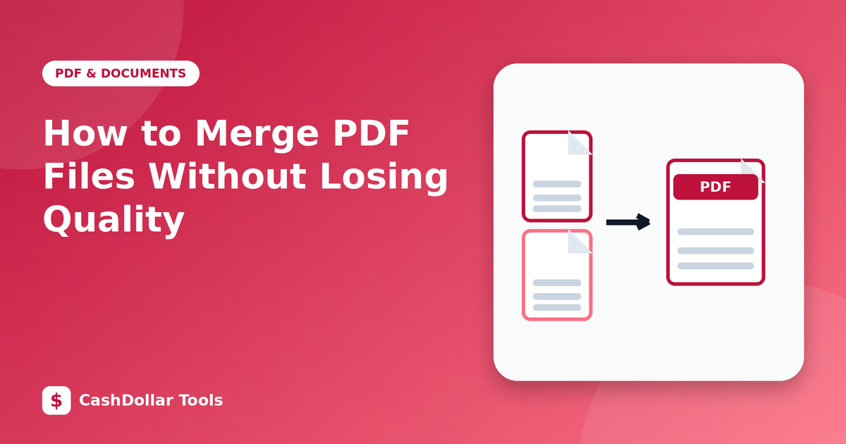 How to Merge PDF Files Without Losing Quality