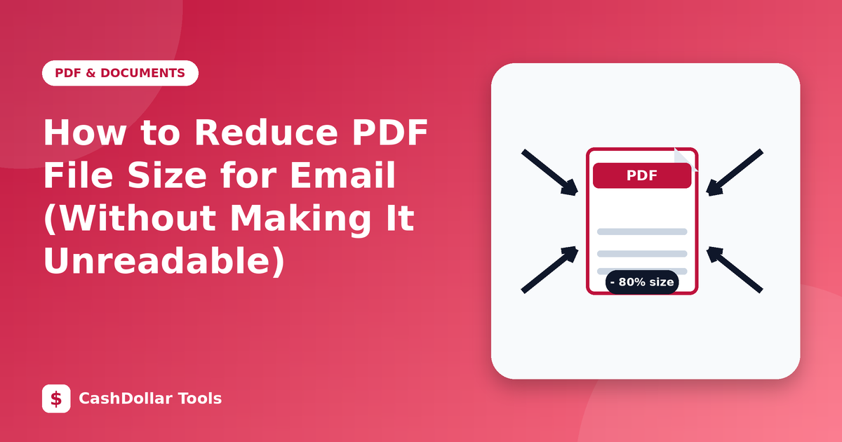 How to Reduce PDF File Size for Email (Without Making It Unreadable)
